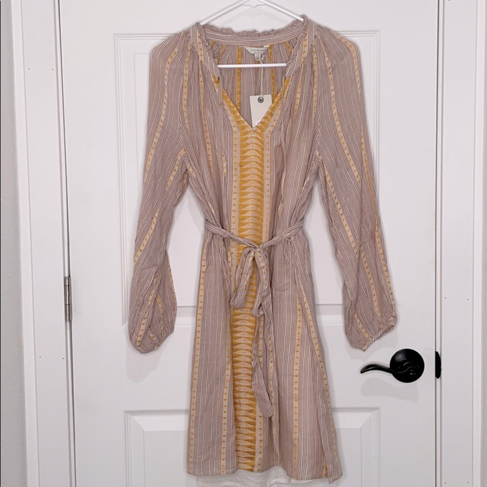 Lucky brand embroidered boho dress